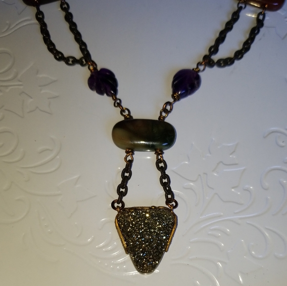 OOAK GEMSTONE NECKLACE - Picture 3 of 4
